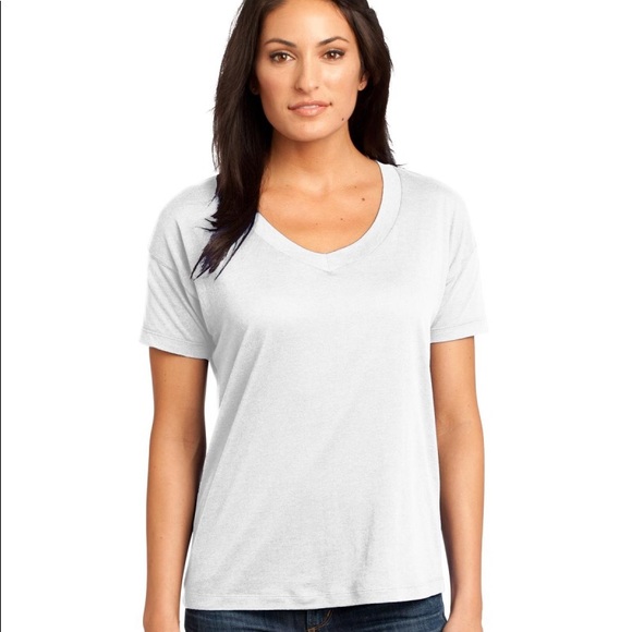 Tie Dye Modal Blend V-Neck Tee - Picture 3 of 3